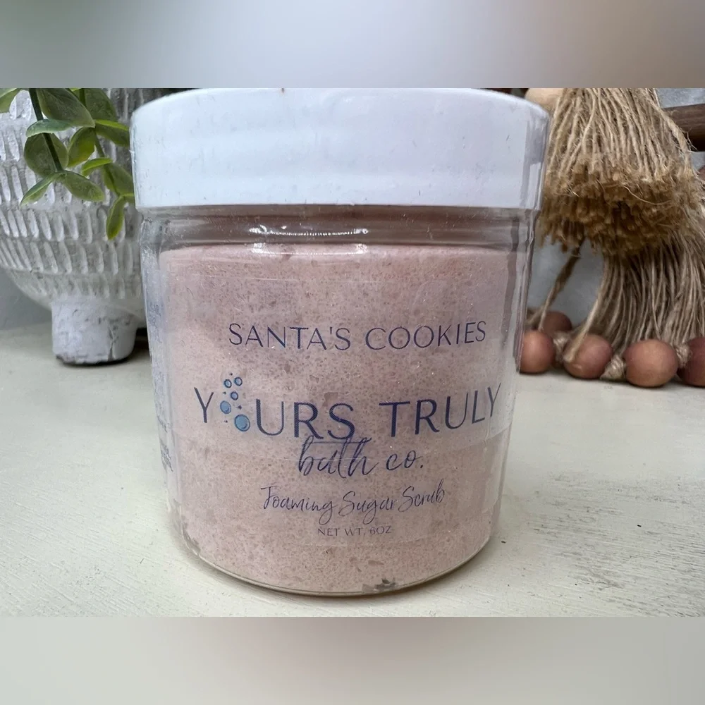Brand New-Santa's Cookies Foaming Sugar Scrub